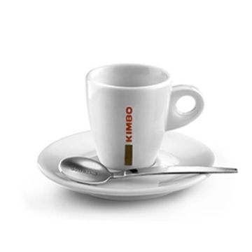 Kimbo Espresso-Tasse und Untertasse