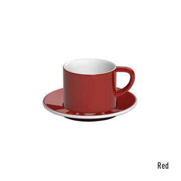 Loveramics Bond Cappuccino-Tasse und Untertasse (150ml) rot