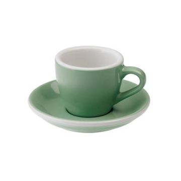 Loveramics Egg Espresso-Tasse und Untertasse (80ml) mintgrün
