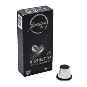 Twenty Two Coffee Ristretto Kapseln für Nespresso-Maschine (10 St.) - HALTBARKEIT 06/2022