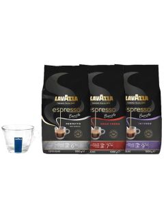 Lavazza Kaffeebohnen Barista 3kg + 1 Cappuccino Glas Kostenlos