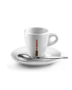 Kimbo Espresso-Tasse und Untertasse