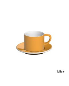 Loveramics Bond Cappuccino-Tasse und Untertasse (150ml) gelb