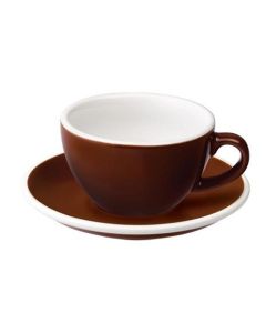 Loveramics Egg Cappuccino-Tasse und Untertasse (200ml) braun