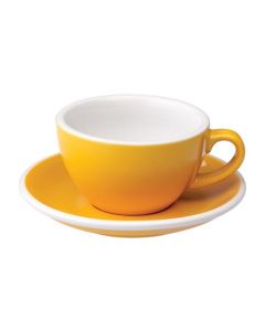 Loveramics Egg Cappuccino-Tasse und Untertasse (200ml) gelb