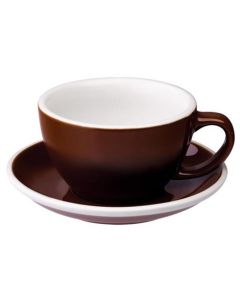 Loveramics Egg Milchkaffee-Tasse und Untertasse (300ml) braun