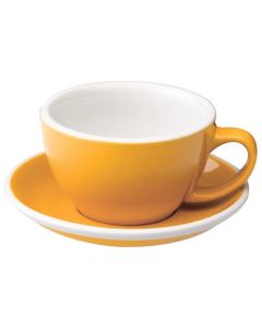 Loveramics Egg Milchkaffee-Tasse und Untertasse (300ml) gelb