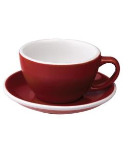 Loveramics Egg Milchkaffee-Tasse und Untertasse (300ml) rot